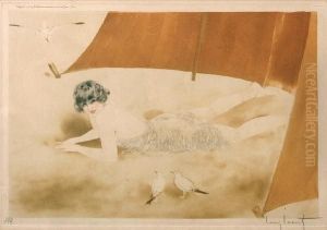 On The Beach by Louis Icart