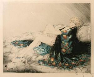 Silk Robe by Louis Icart