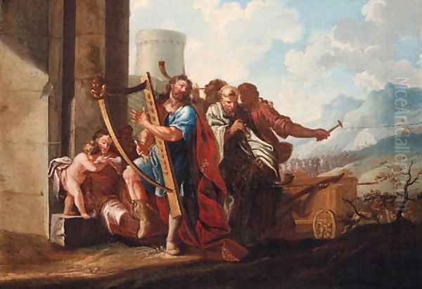 David dancing before the Ark - view 1