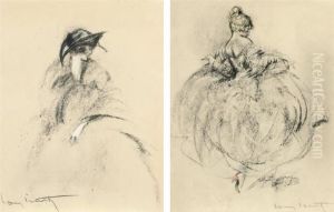 Lady In A Ball Gown by Louis Icart