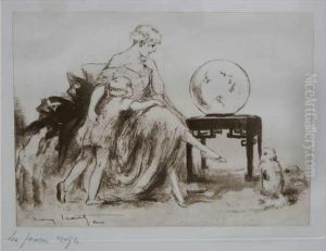 Les Poissons Rouges by Louis Icart