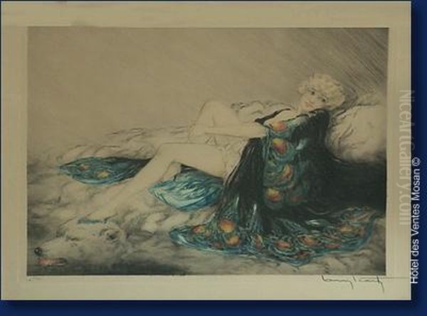 Femme Sur Une Peau D'ours - view 1