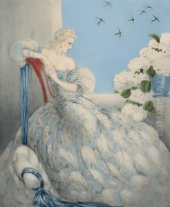 Symphony In Blue by Louis Icart