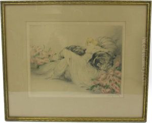Peonies by Louis Icart