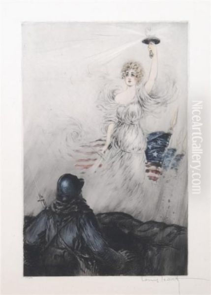 Lady Liberty In The Trenches - view 1