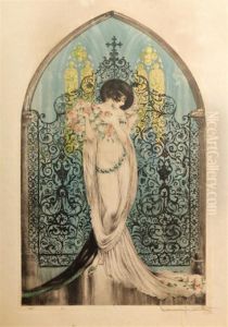 Gravure Polychrome by Louis Icart