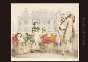 Paris Flowers by Louis Icart