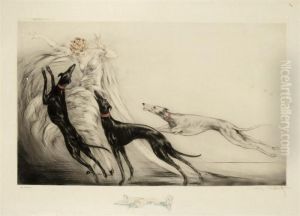 Coursing Ii by Louis Icart
