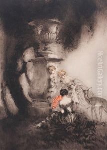 Four Dears by Louis Icart