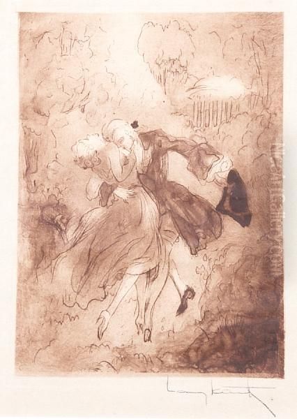 Garden Kiss From La Nuit Et Le Moment Byclaude Prosper Jolyot De Crebillon - view 1