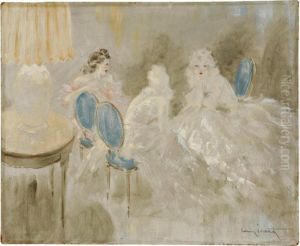 Blue Chair by Louis Icart