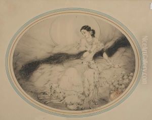 Lady Of The Camelias by Louis Icart