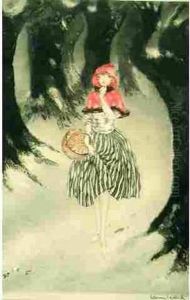 Icart. Le Chaperon Rouge. 1927 by Louis Icart