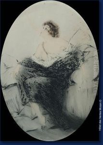 La Fumeuse by Louis Icart
