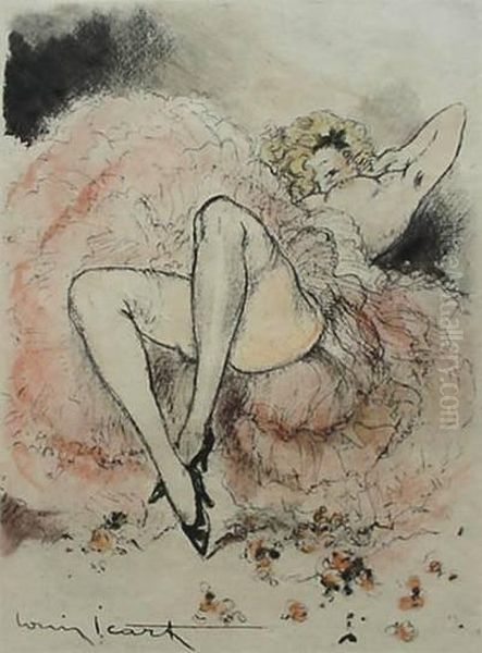 Reclining Burlesque Dancer - view 1