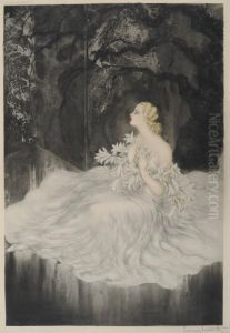 Les Lis (1934) by Louis Icart