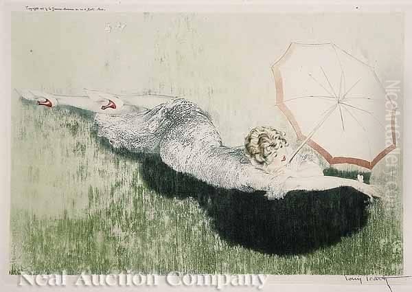 On The Green by Louis Icart