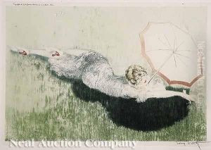 On The Green by Louis Icart