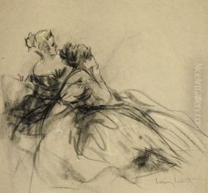 Study Of Two Ladies by Louis Icart