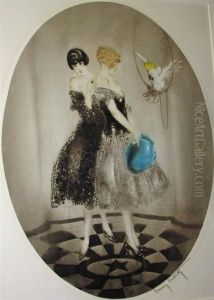 Gossip by Louis Icart
