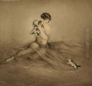 Little Kittens
And 
Tender Lesson by Louis Icart