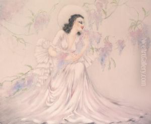 La Glycine (wisteria) by Louis Icart