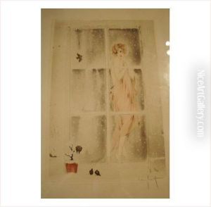Jeune Fille A La Fenetre by Louis Icart