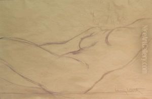 Reclining Female Nude by Louis Icart