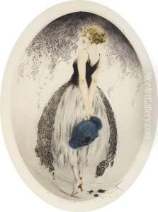 Jeune Femme Au Pot Bleu