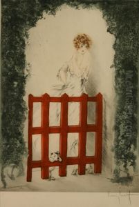 La Porte Rouge by Louis Icart