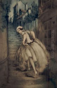 The Charm Of Montmartre by Louis Icart