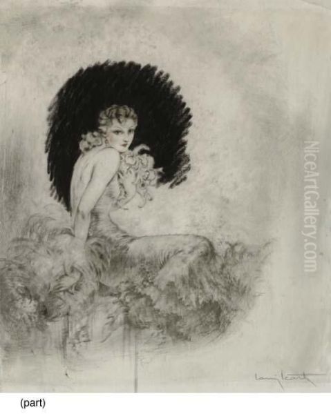 A Drypoint Etching With Handcolouring - view 1