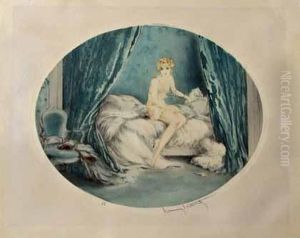 Blue Alcove by Louis Icart