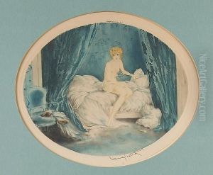 Blue Alcove by Louis Icart
