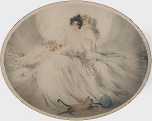 Ball Of Yarn by Louis Icart