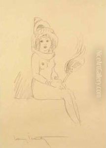 Femme Assise by Louis Icart