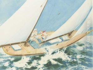 'yachting', Circa 1936 by Louis Icart