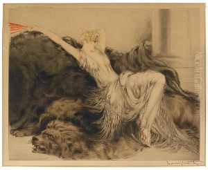 Laziness; Teasing by Louis Icart