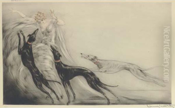 Speed (c.f. W.r.holland,
C.p.catania And N.d.isen, Louis Icart, Thecomplete Etchings, Schiffer,
Pa, 1998 Edition, P.148.) - view 1
