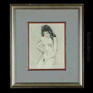 Female Nude. by Louis Icart