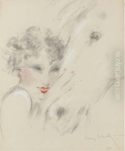 A Charcoal And Pastel Drawing - view 1