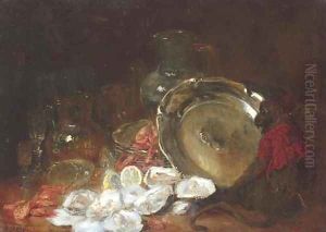 A monkey sitting by a salver