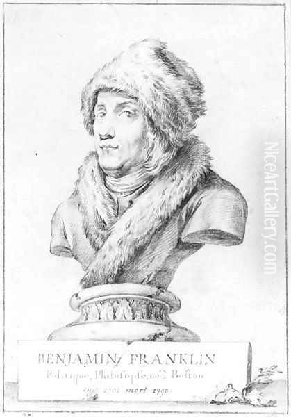 Study for a bust of Benjamin Franklin - view 1