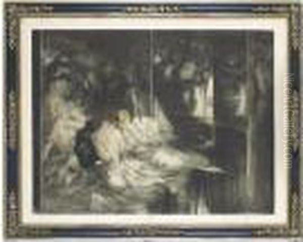 [a Louis Icart Colour Lithograph] - view 1