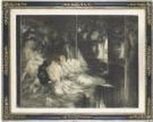 [a Louis Icart Colour Lithograph] by Louis Icart