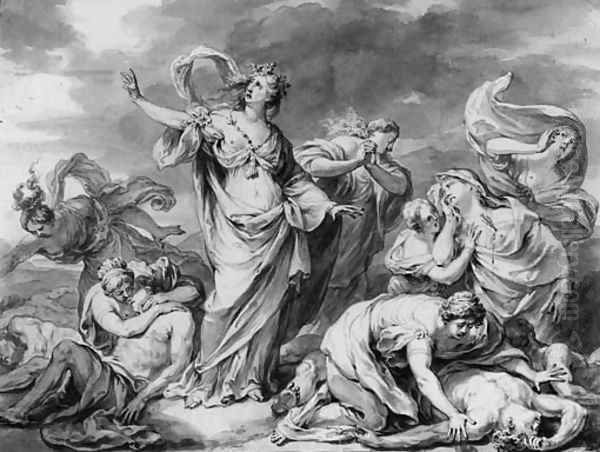 The death of Niobe's children - view 1