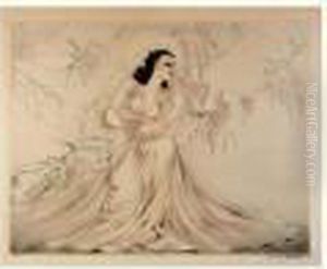 Les Glycines by Louis Icart