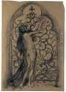 Femme D'orient A La Brassee De Fleurs Femme D'orient A La Brassee De Fleurs