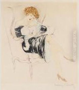 Sleeping Cat (hci 134) by Louis Icart