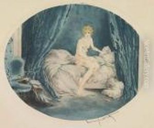 Blue Alcove by Louis Icart